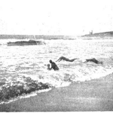 Bañistas en la Playa de Mar del Plata - 1903